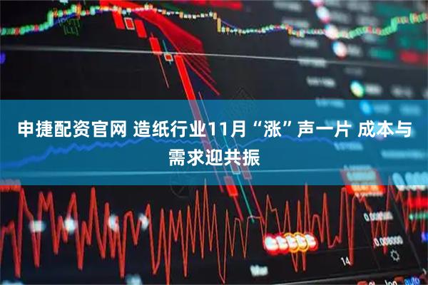 申捷配资官网 造纸行业11月“涨”声一片 成本与需求迎共振