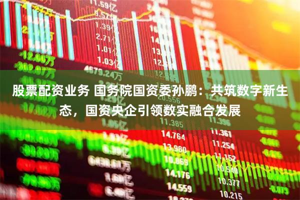 股票配资业务 国务院国资委孙鹏：共筑数字新生态，国资央企引领数实融合发展