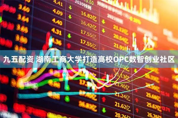 九五配资 湖南工商大学打造高校OPC数智创业社区